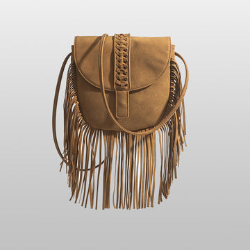 Canvas Tassel Crossbody Bag 2024 Design - Icolrae