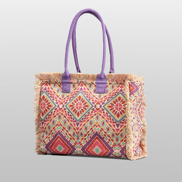 Canvas Bohemian Three-Types Tote Bag - Icolrae