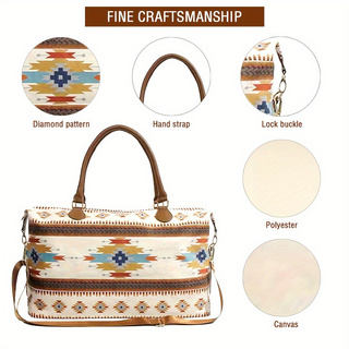 PU Bohemian Luggage Bag 2 Colors 2024 - Icolrae