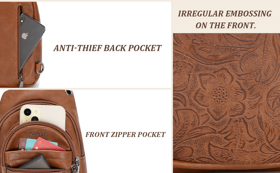 Icolrae Crossbody Bags with Wide Straps - Icolrae