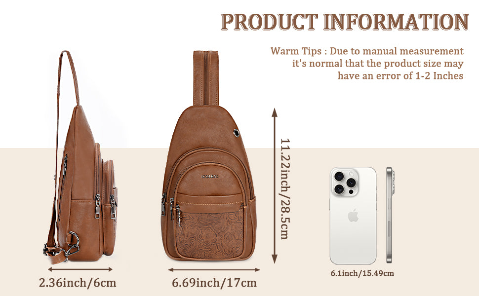 Icolrae Crossbody Bags with Wide Straps - Icolrae