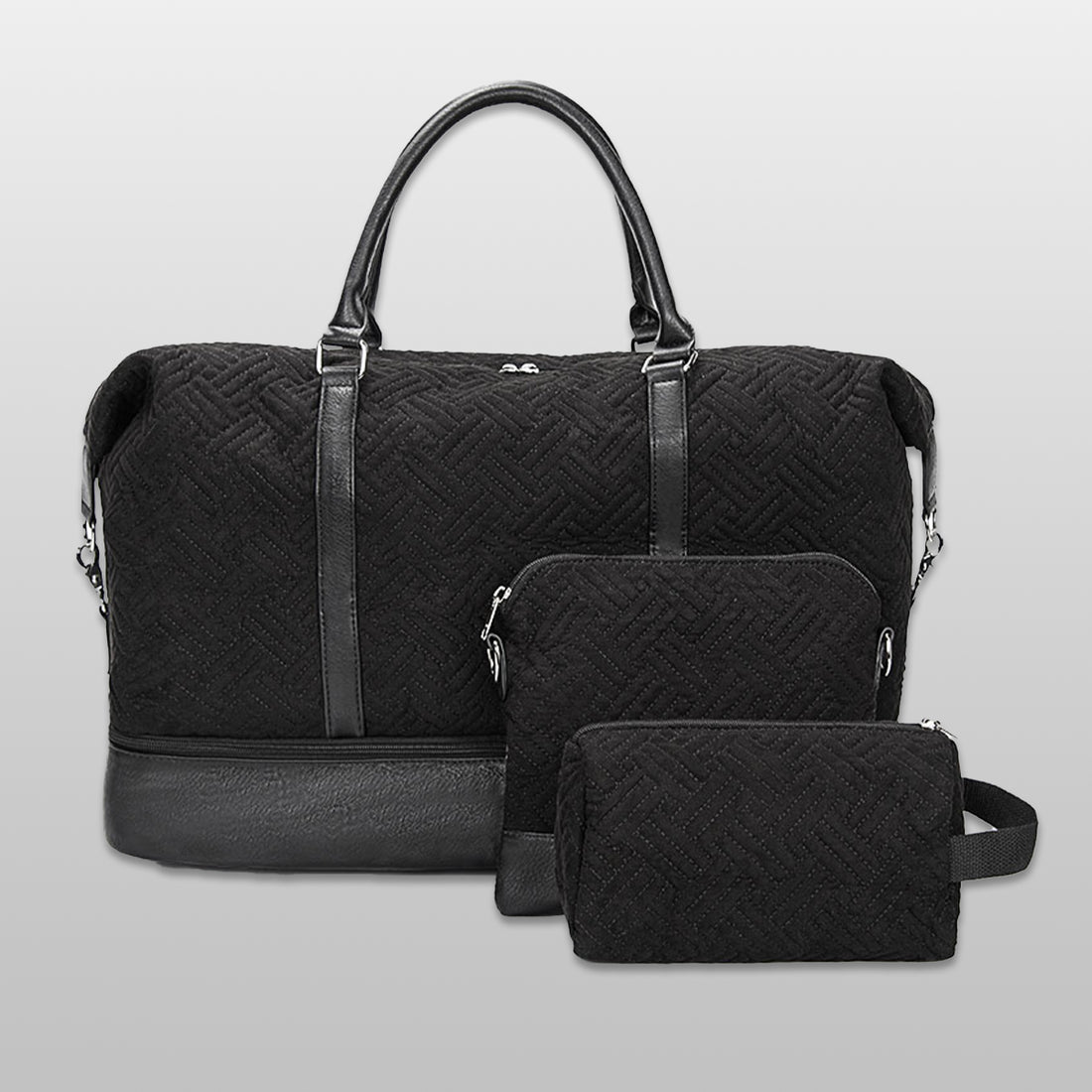 Nylon Three -Piece Luggage Bag 2 Color New Style - Icolrae