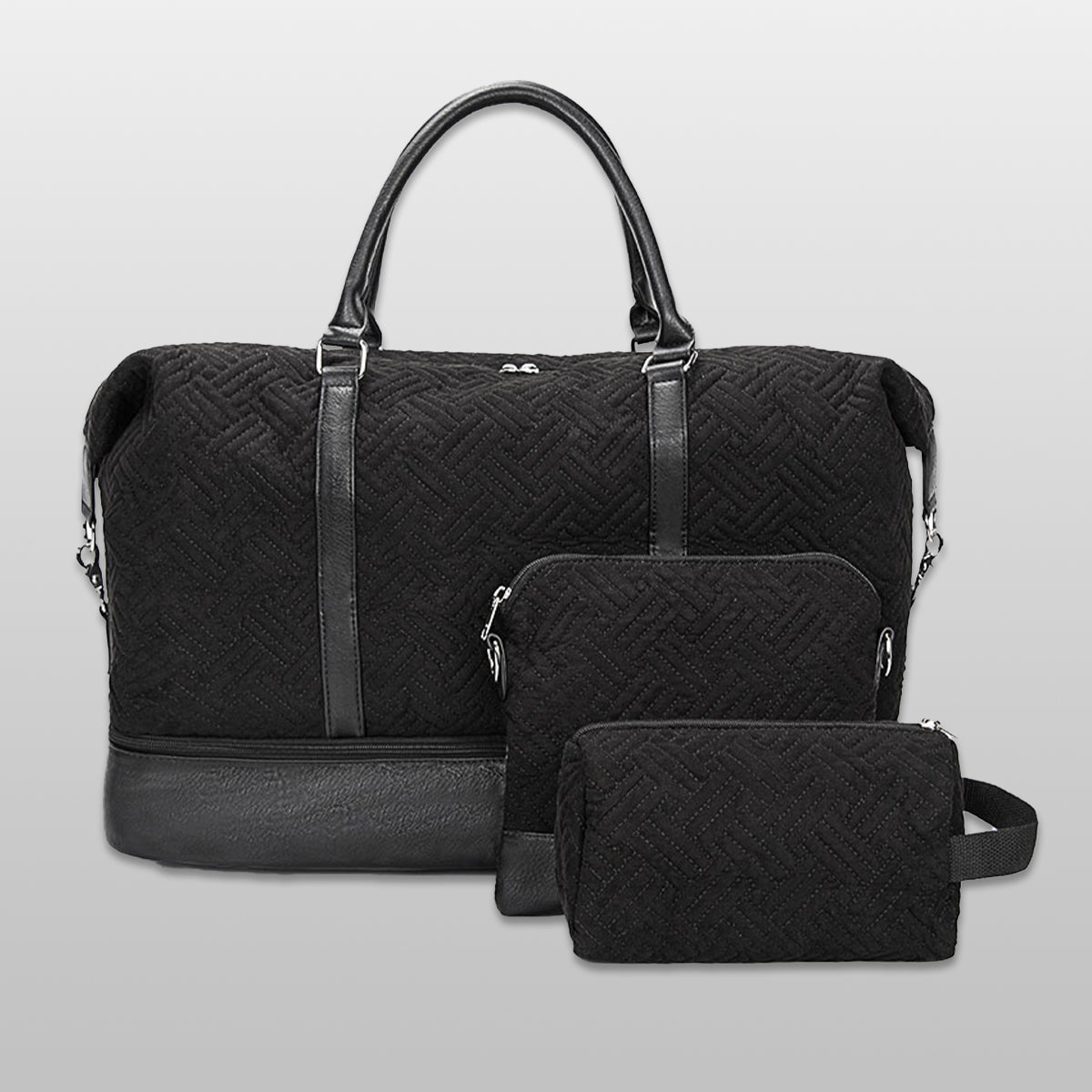 Nylon Three -Piece Luggage Bag 2 Color New Style - Icolrae