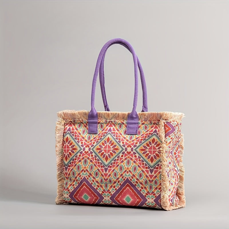 Canvas Bohemian Three-Types Tote Bag - Icolrae
