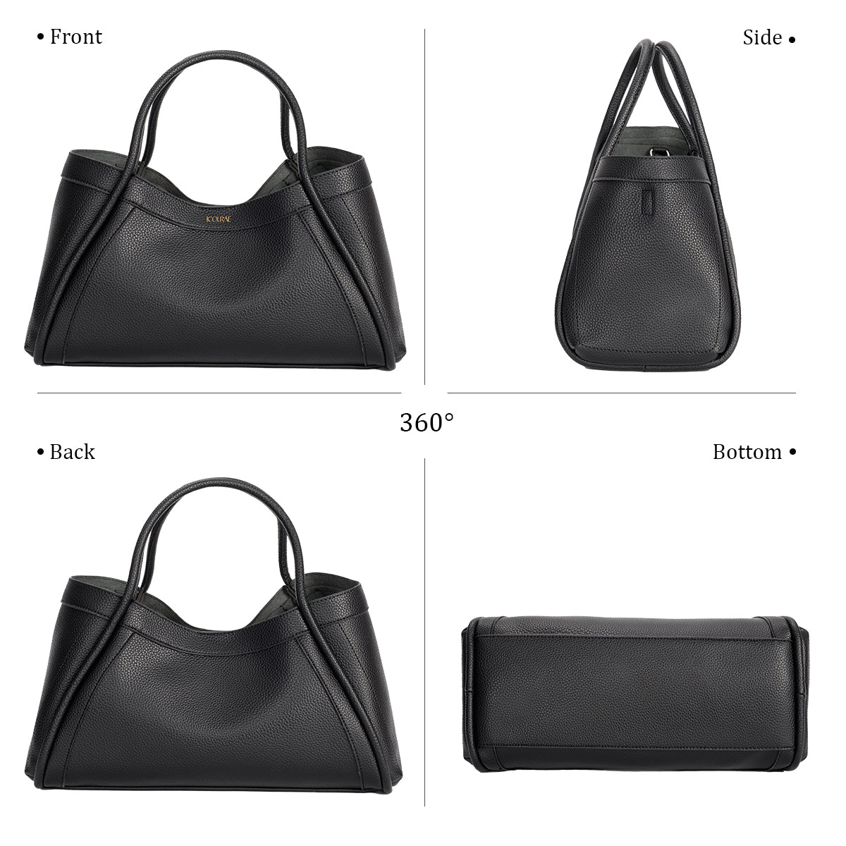 PU 2024 New Style 2-colors shoulder and handbag - Icolrae