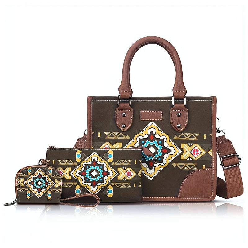 PU bohemian three piece set bag 2024 - Icolrae