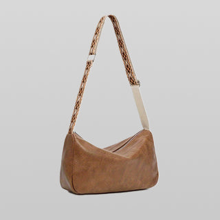 PU Brown All-Match Crossbody Bag 2024 - Icolrae
