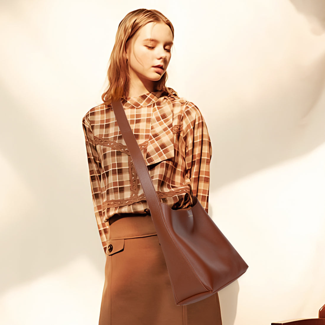 PU Soft Leather Bucket Bag 4 Colors - Icolrae