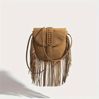 Canvas Tassel Crossbody Bag 2024 Design - Icolrae