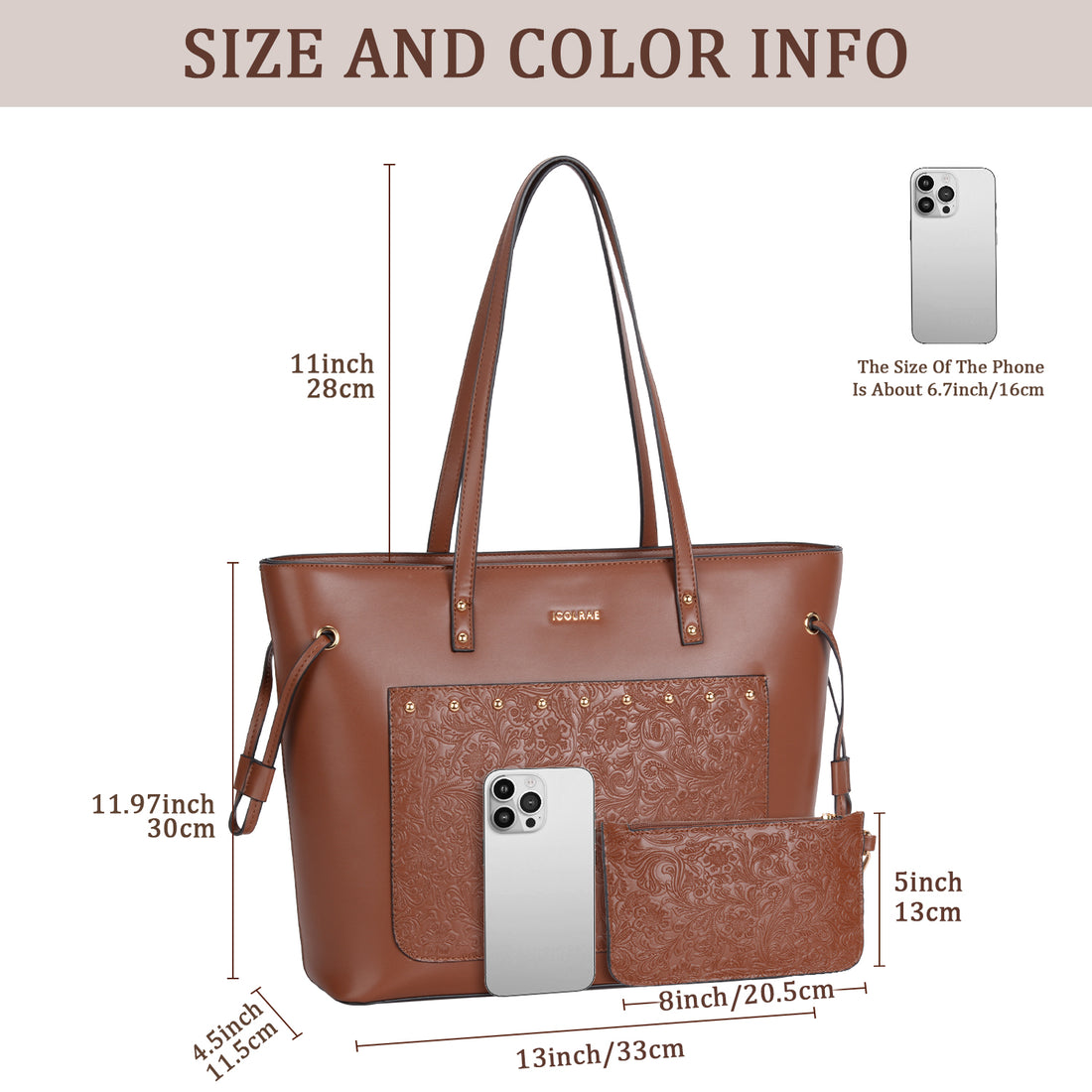 Icolrae Leather Totes Handbags 2025 - Icolrae