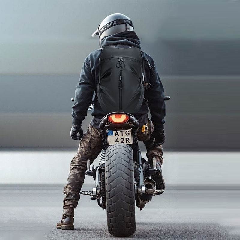 Polyester Black Helmet Bag - Classic Style - Icolrae