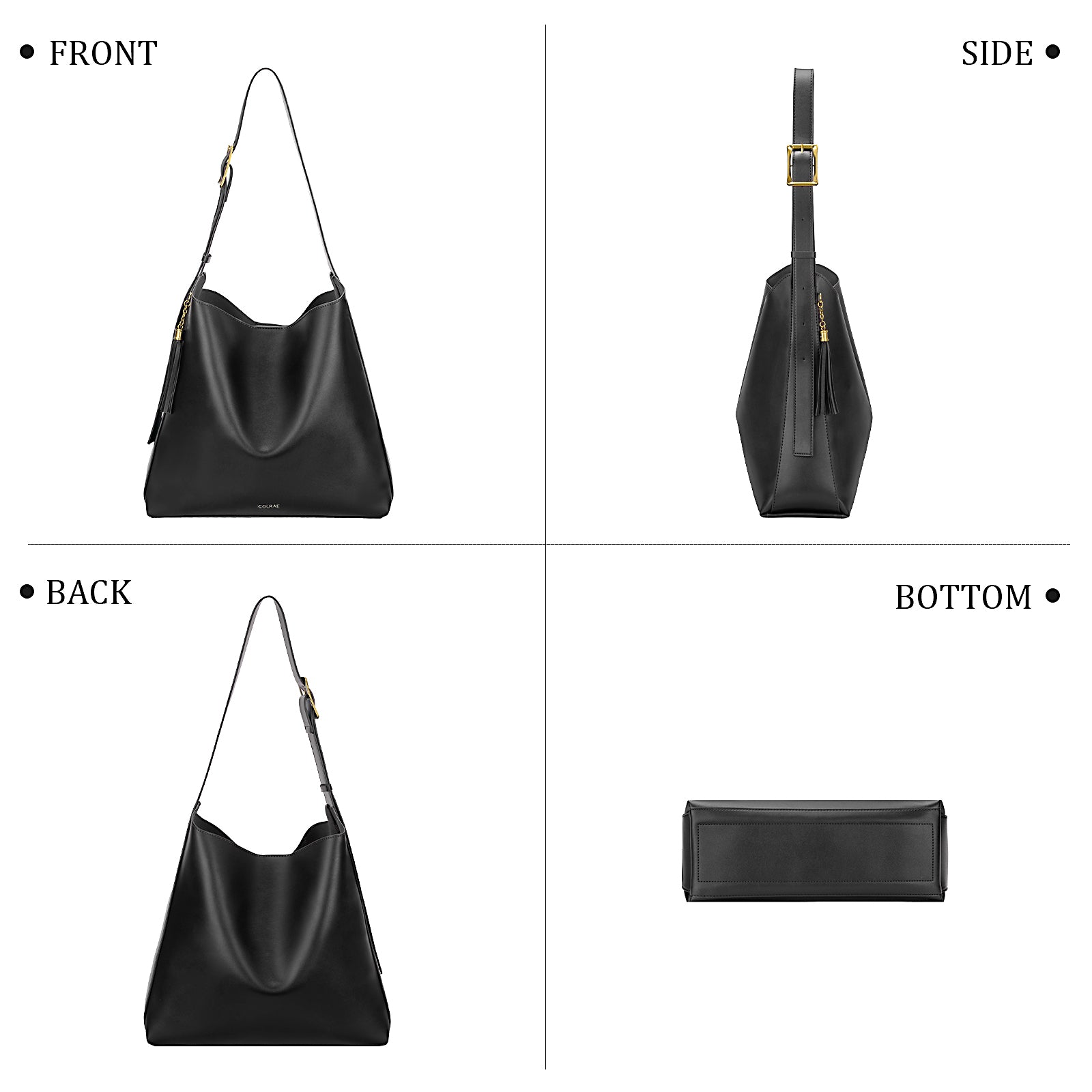 Icolrae Woven Leather Hobo Leather Handbags 2025 - Icolrae