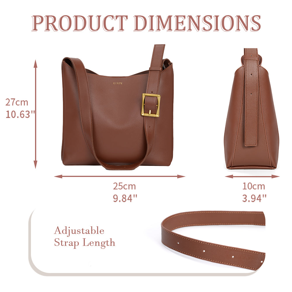 PU Soft Leather Bucket Bag 4 Colors - Icolrae