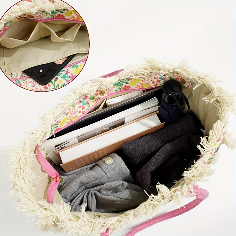 Canvas Bohemian Three-Types Tote Bag - Icolrae