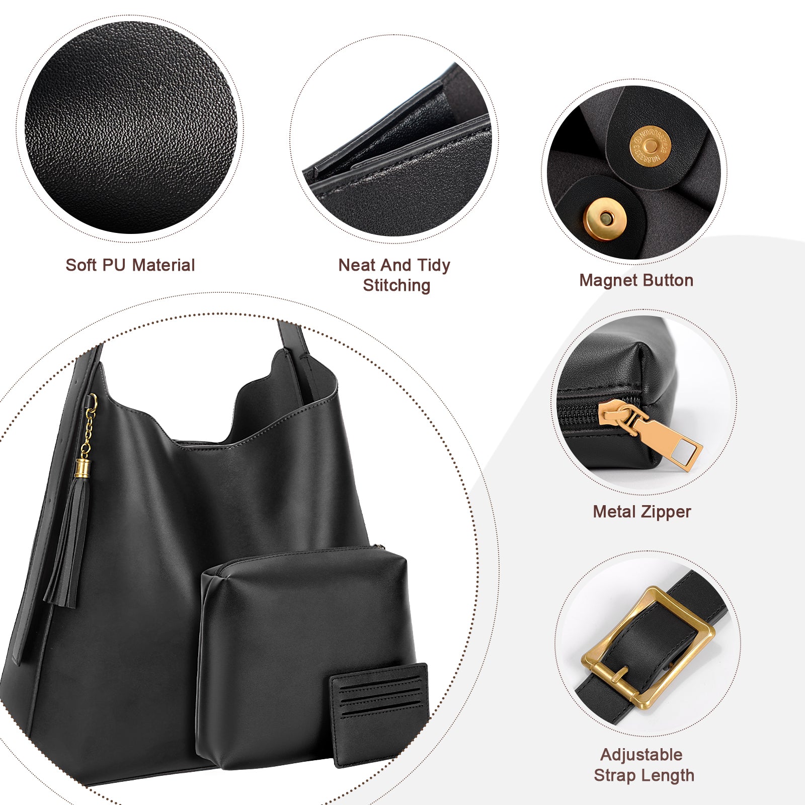 Icolrae Woven Leather Hobo Leather Handbags 2025 - Icolrae