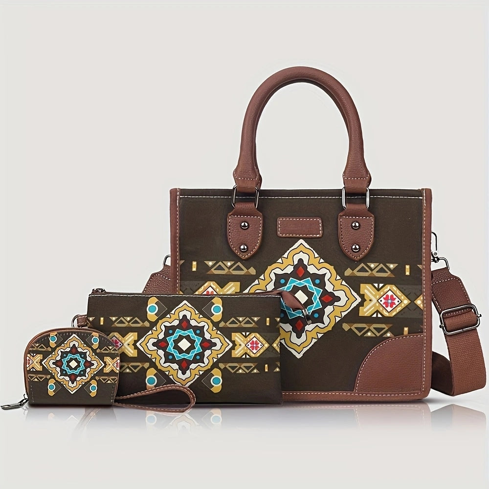 PU bohemian three piece set bag 2024 - Icolrae