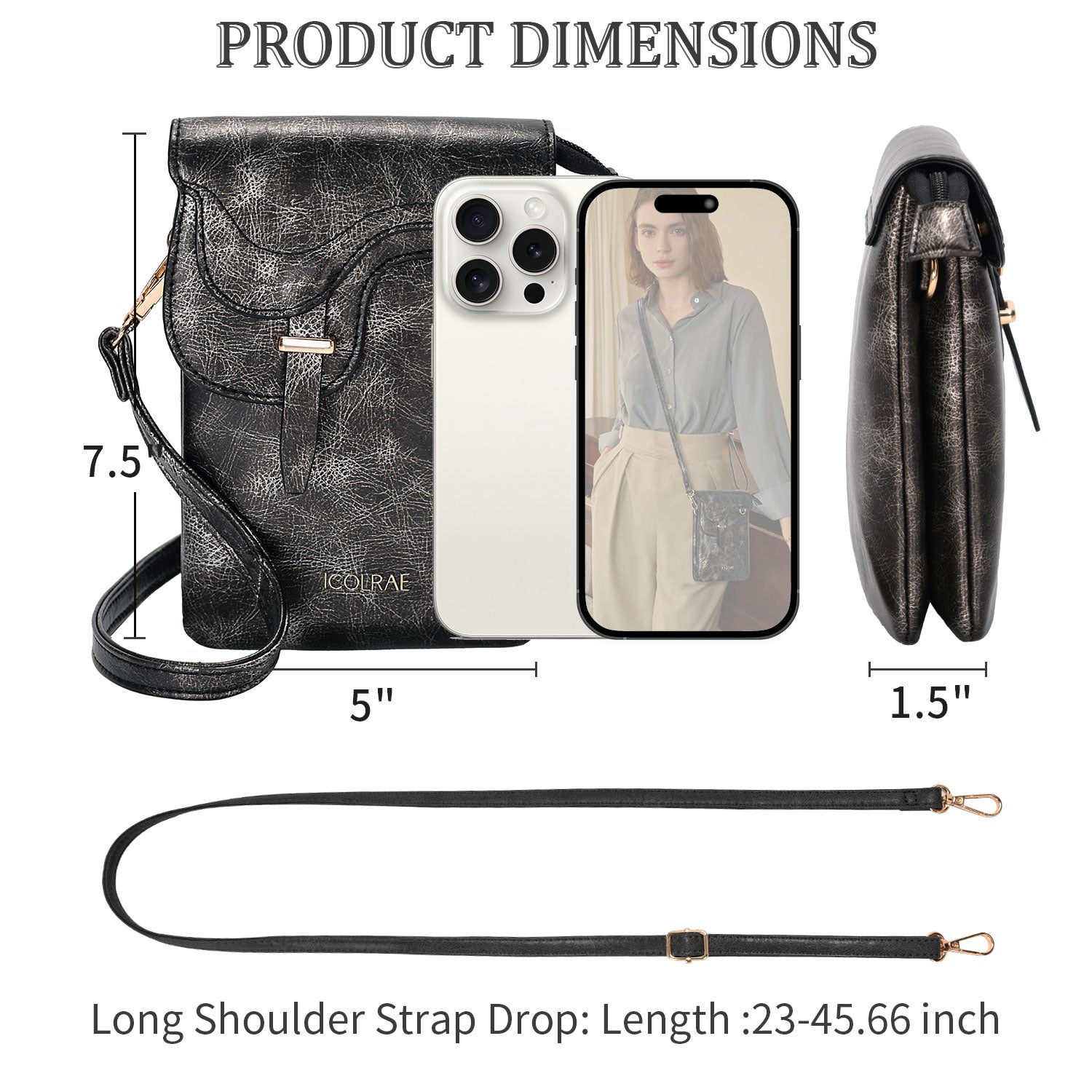 Icolrae Crossbody Zipper Bag 2025 - Icolrae