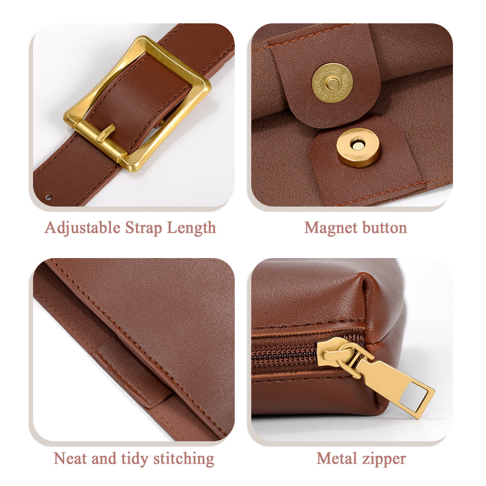 PU Soft Leather Bucket Bag 4 Colors - Icolrae