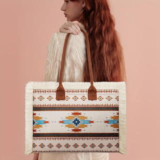 Canvas Bohemian Tote Bag 2 Colors 2024 - Icolrae