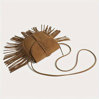 Canvas Tassel Crossbody Bag 2024 Design - Icolrae