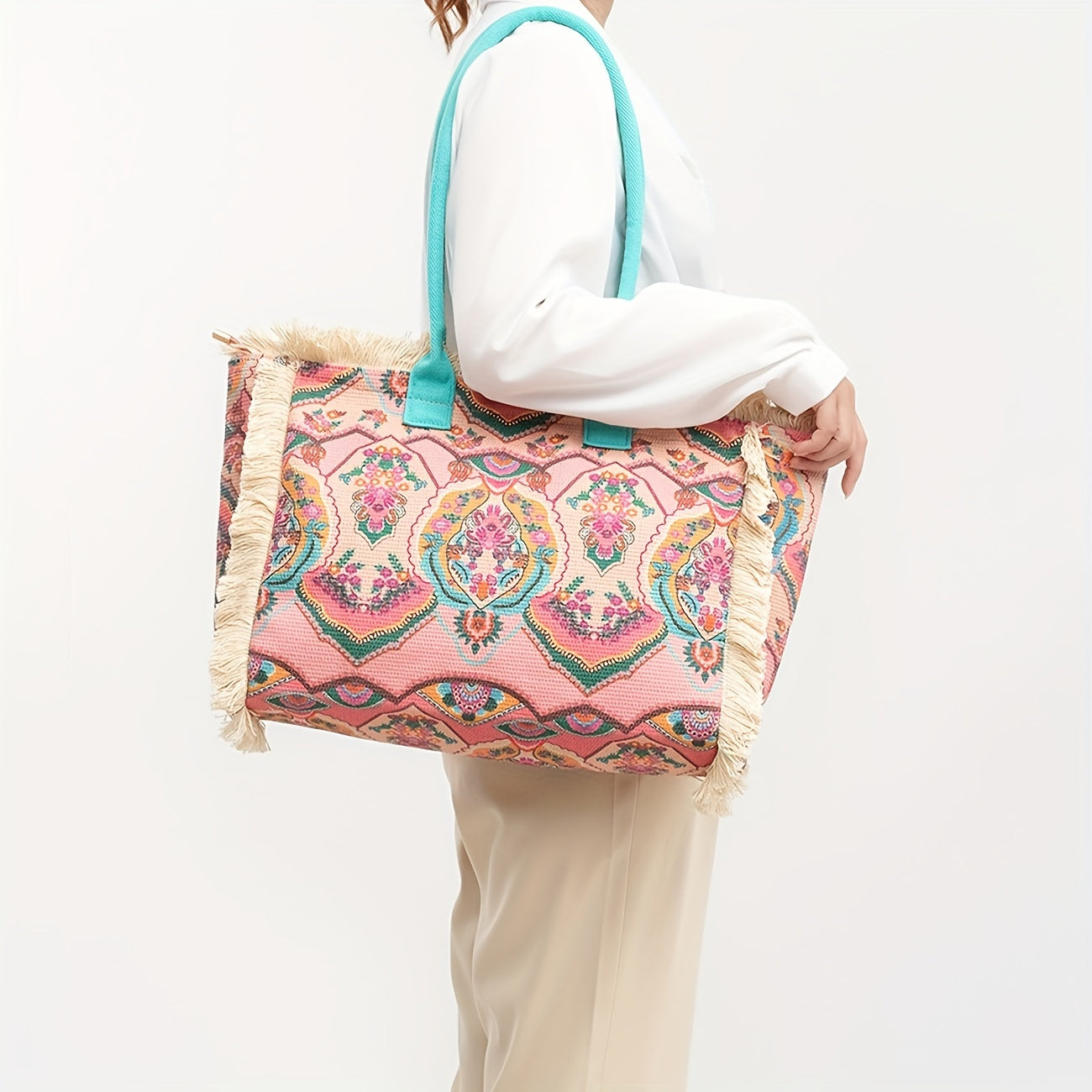 Canvas Bohemian Three-Types Tote Bag - Icolrae