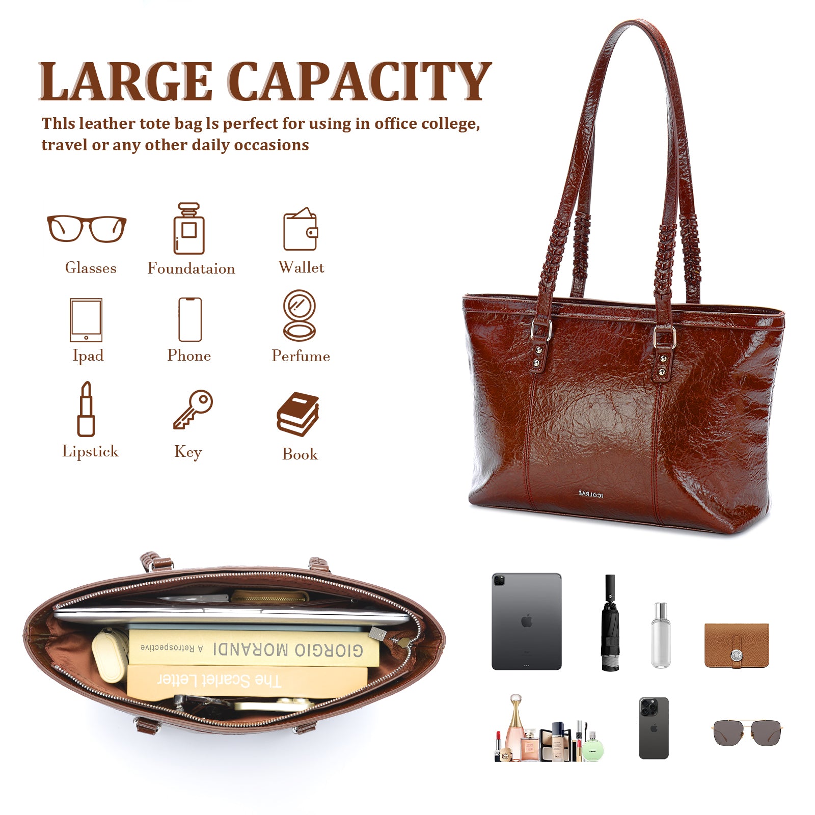 Icolrae Handbag Charms Firenze Totebag - Icolrae