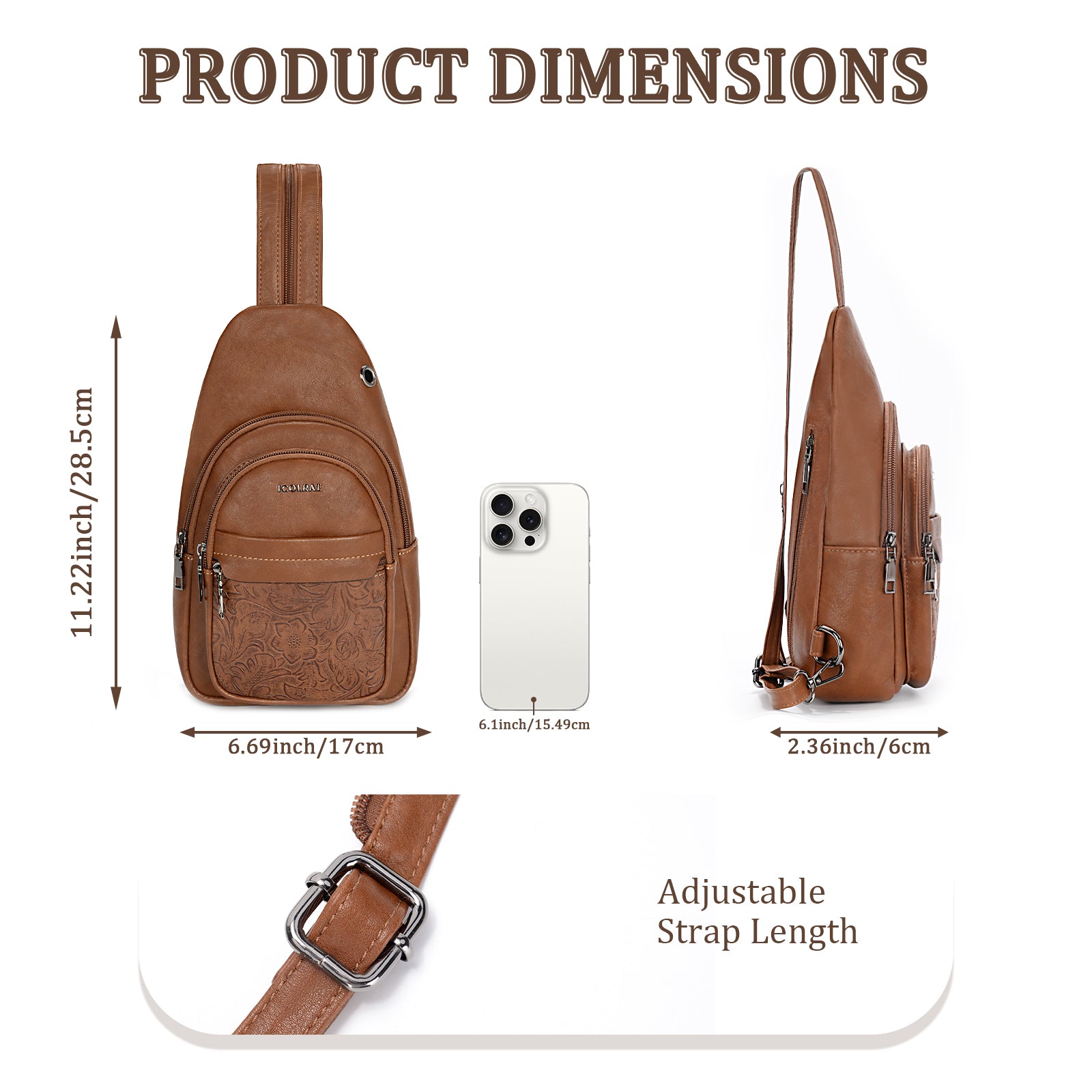 Icolrae Crossbody Bags with Wide Straps - Icolrae