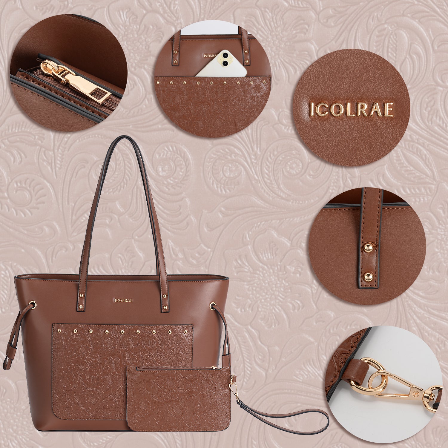 Icolrae Leather Totes Handbags 2025 - Icolrae