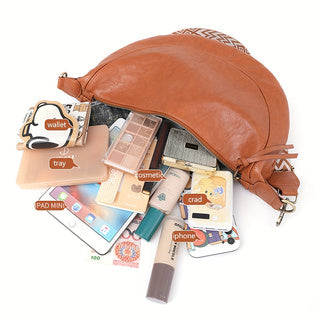 PU Brown Cross Body & Shoulder Bag 2024 - Icolrae