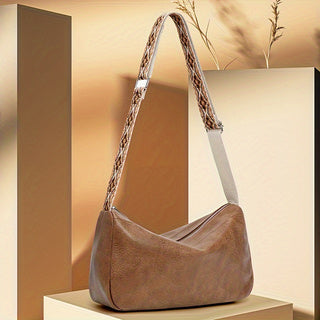 PU Brown All-Match Crossbody Bag 2024 - Icolrae