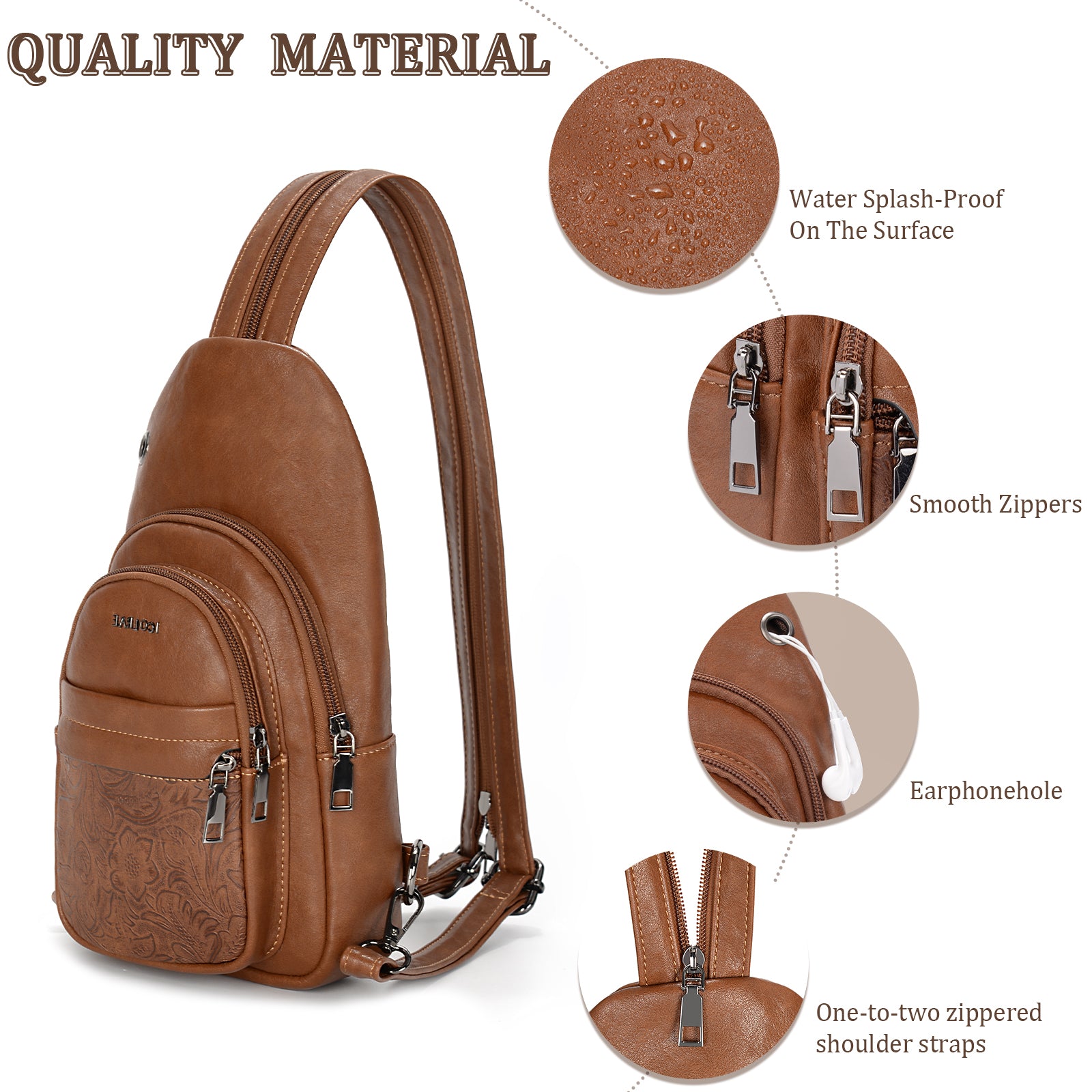 Icolrae Crossbody Bags with Wide Straps - Icolrae