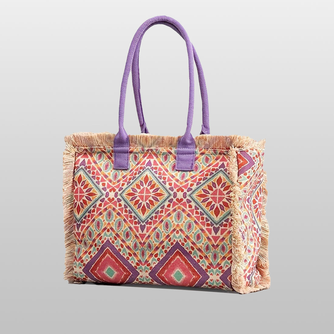 Canvas Bohemian Three-Types Tote Bag - Icolrae
