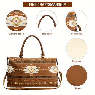 PU Bohemian Luggage Bag 2 Colors 2024 - Icolrae