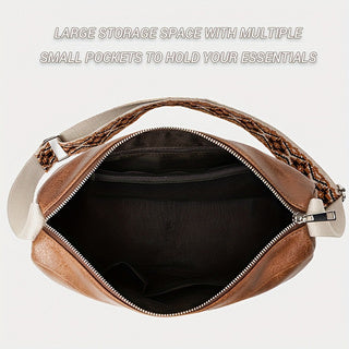 PU Brown All-Match Crossbody Bag 2024 - Icolrae