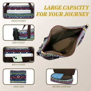 Canvas Bohemian 2-Piece Luggage Bag 2024 - Icolrae