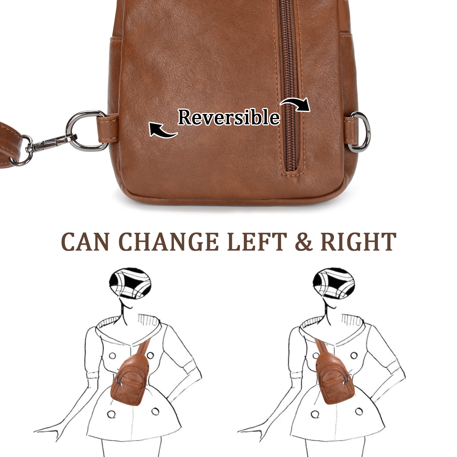 Icolrae Crossbody Bags with Wide Straps - Icolrae