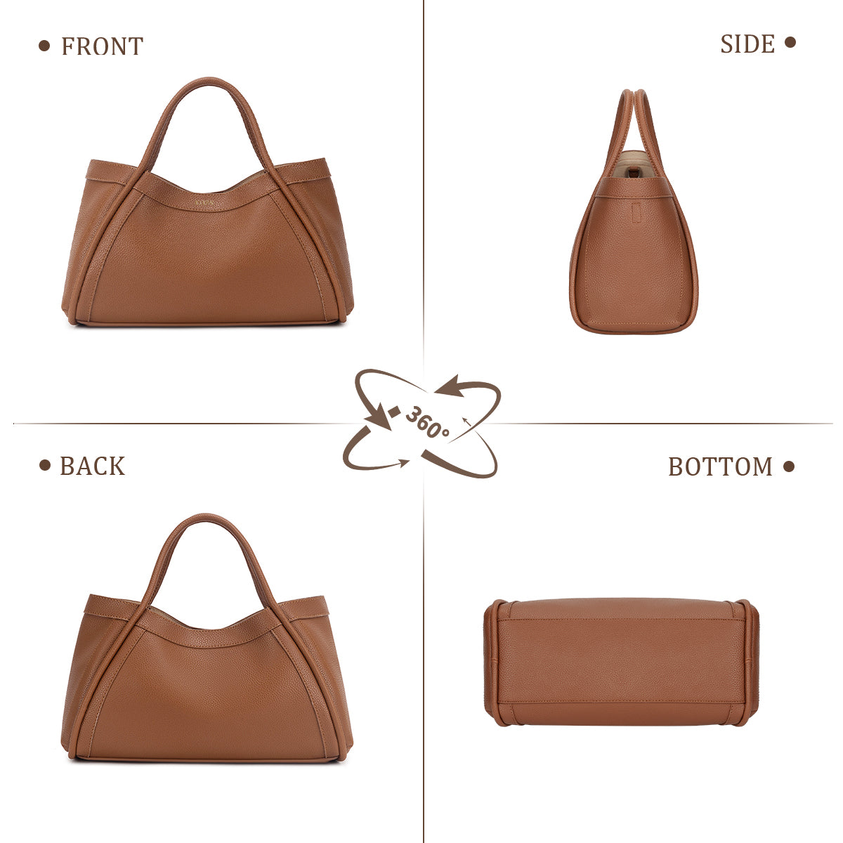 PU 2024 New Style 2-colors shoulder and handbag - Icolrae
