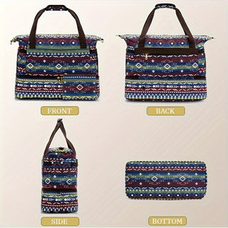 Canvas Bohemian 2-Piece Luggage Bag 2024 - Icolrae