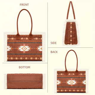 Canvas Bohemian Tote Bag 2 Colors 2024 - Icolrae