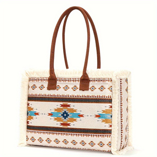 Canvas Bohemian Tote Bag 2 Colors 2024 - Icolrae