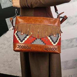PU Bohemian Tassel Crossbody Bag Classic Style - Icolrae