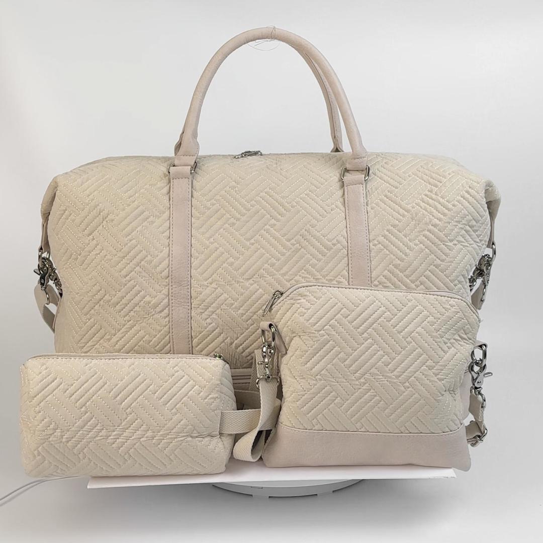 Nylon Three -Piece Luggage Bag 2 Color New Style - Icolrae