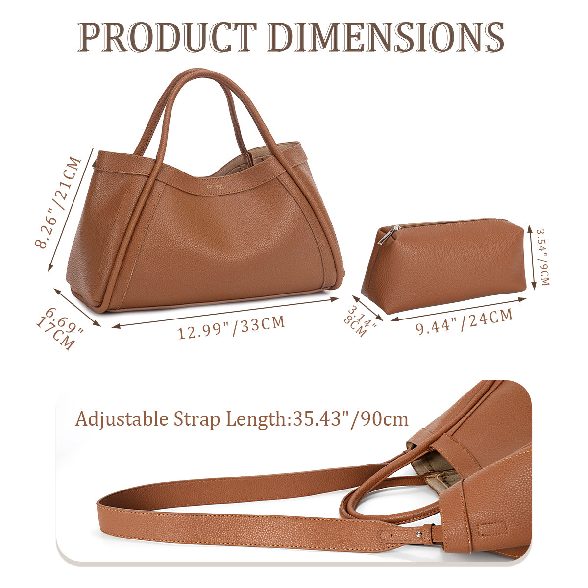 PU 2024 New Style 2-colors shoulder and handbag - Icolrae
