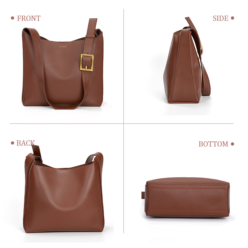 PU Soft Leather Bucket Bag 4 Colors - Icolrae