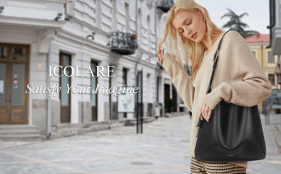 Icolrae Woven Leather Hobo Leather Handbags 2025 - Icolrae