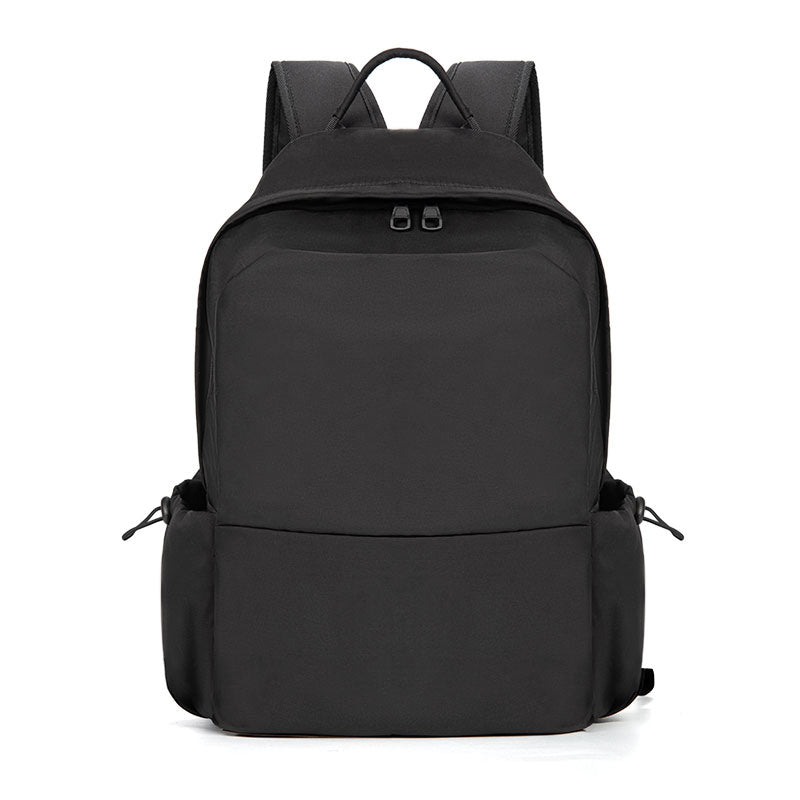 Polyester Pure Black Backpack Regular Style - Icolrae