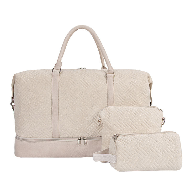 Nylon Three -Piece Luggage Bag 2 Color New Style - Icolrae
