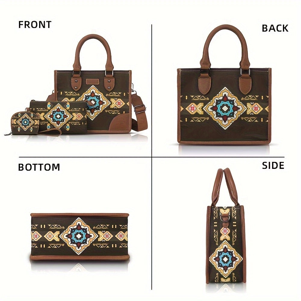 PU bohemian three piece set bag 2024 - Icolrae