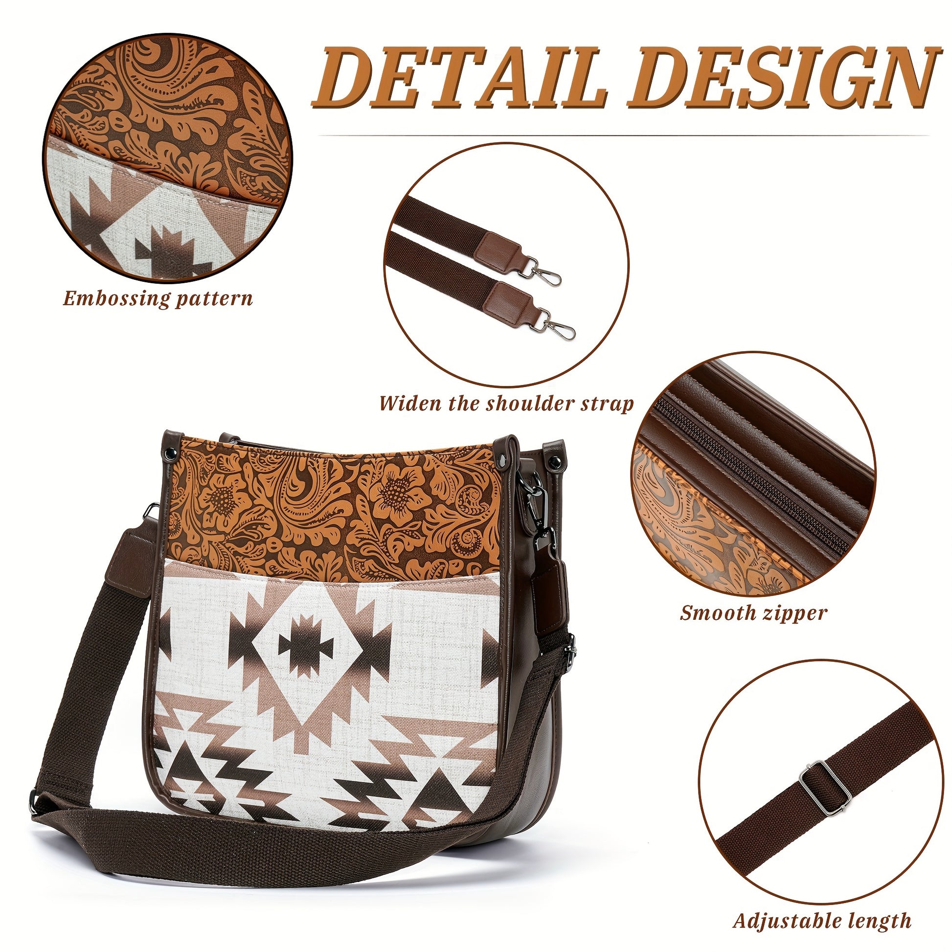 PU Bohemian Crossbody Bag New Style - Icolrae