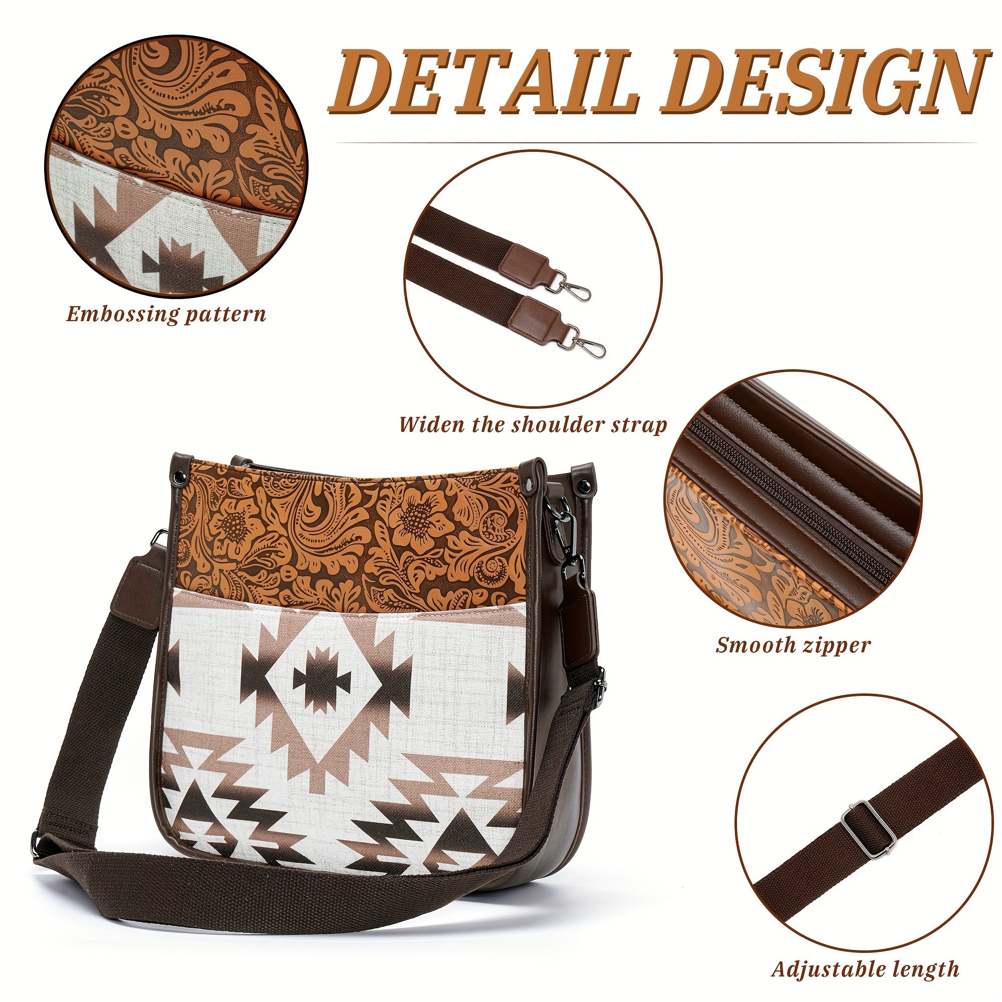 PU Bohemian Crossbody Bag New Style - Icolrae